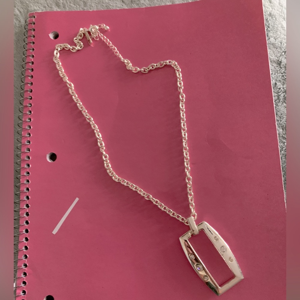 Daisy Fuentes silver necklace